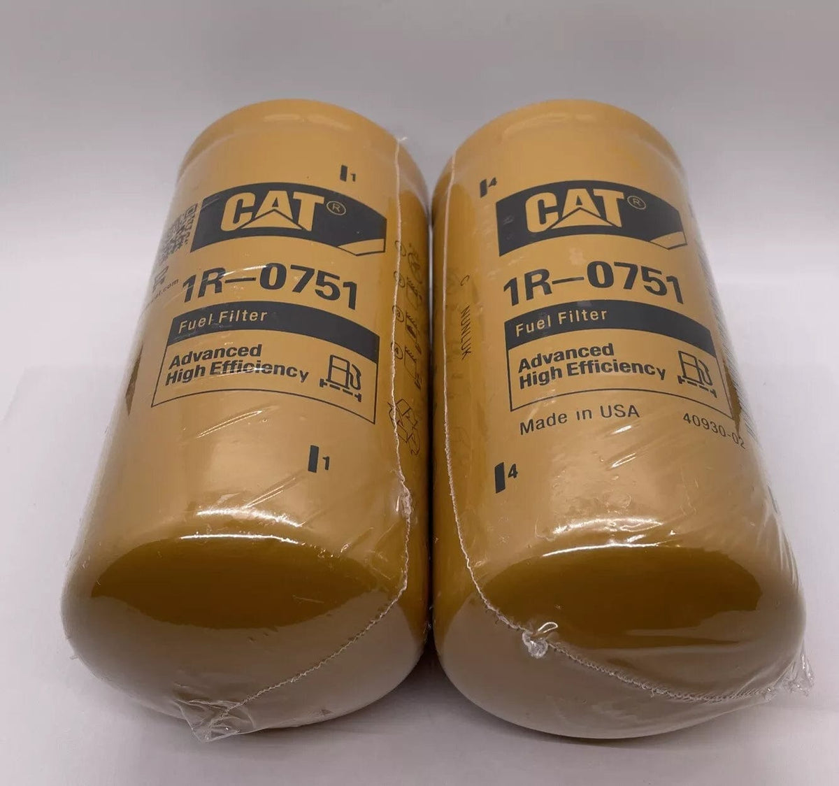 2 Pack CAT 1R-0751 Advanced High Efficiency Fuel Filters | Caterpillar 1R0751