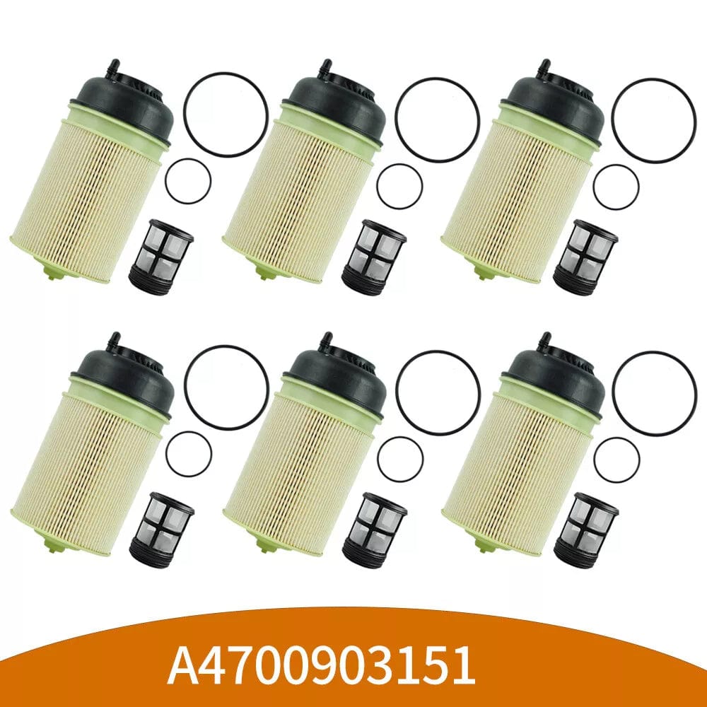 6-Pack A4700903151 Fuel Filters | Fits Detroit Diesel DD13, DD15, Freightliner | PF9908