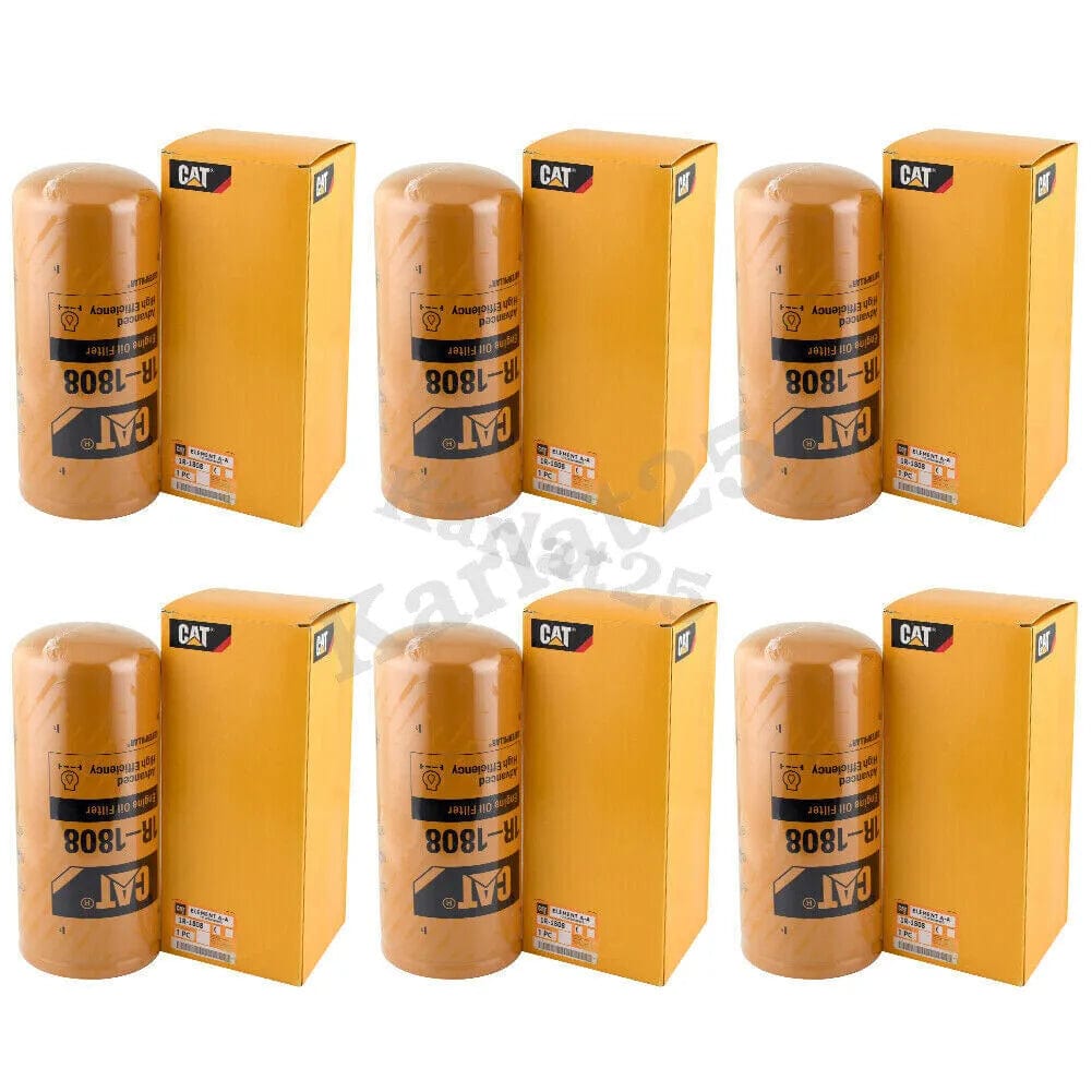 6-Pack NEW CAT 1R-1808 Filters | OEM Caterpillar 1R1808