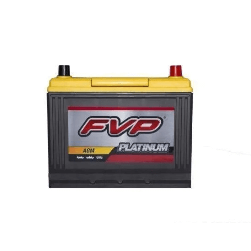 FVP P24RAGM Platinum AGM Battery - 750 CCA Group 24R for Auto & SUV - Front View
