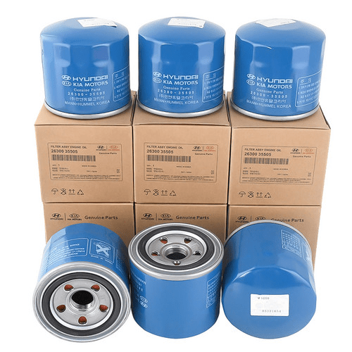 Genuine Hyundai Kia Oil Filter 2630035505 OEM 6-Pack for 1997-2022 Models