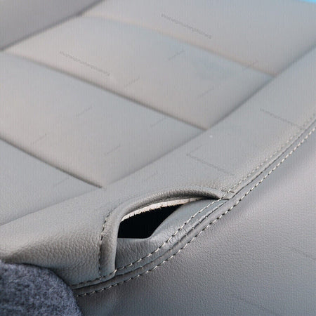 Gray Replacement Vinyl Driver Bottom Seat Cover Fit For Ford F250 F350 2002-2007