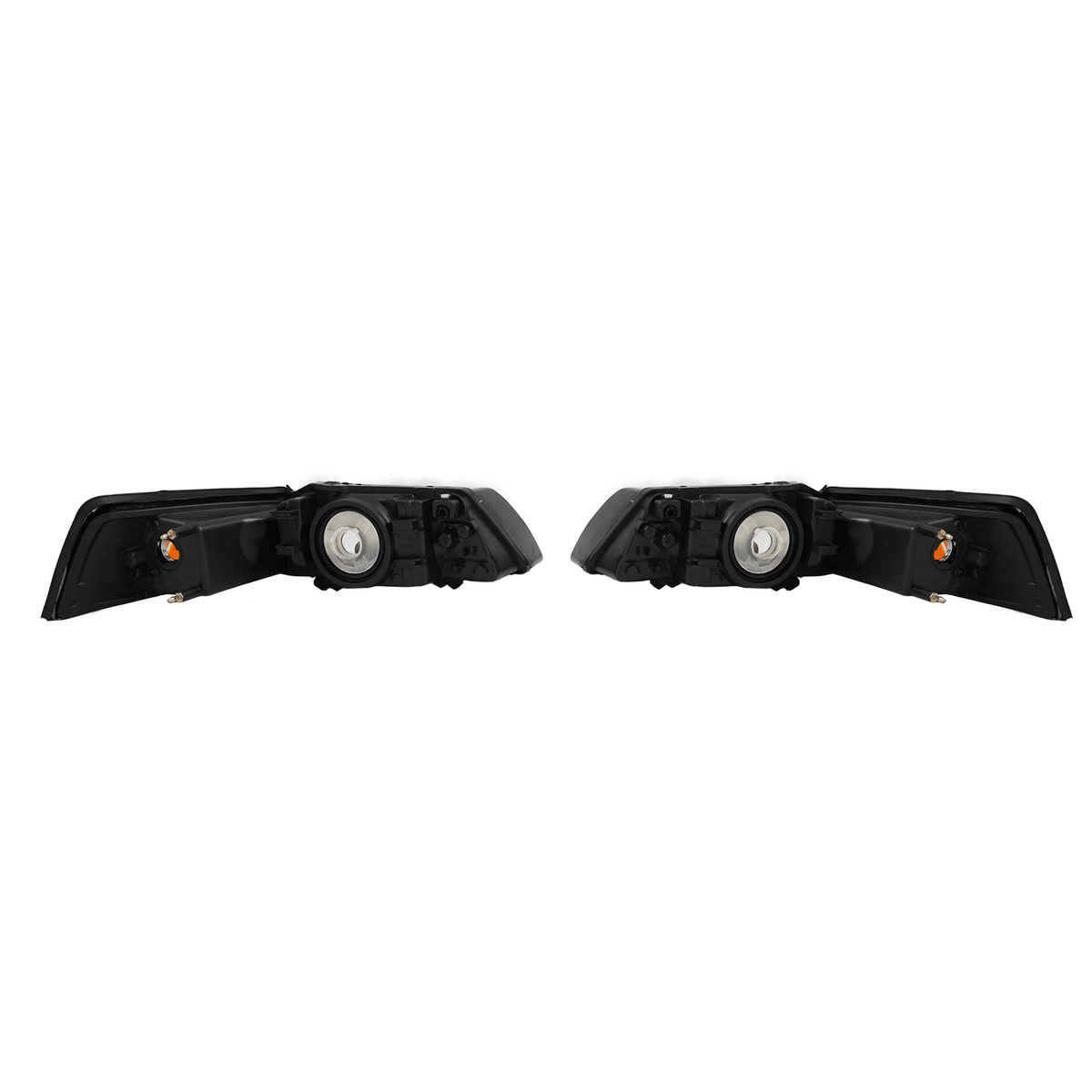HEADLIGHT ASSEMBLY Fit For FORD MUSTANG 1999-04 AMBER CORNER CHROME HOUSING LAMP