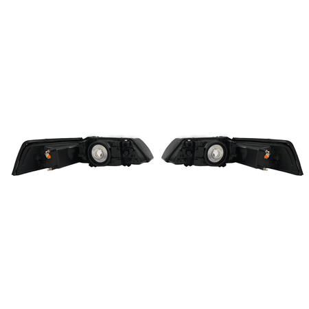 HEADLIGHT ASSEMBLY Fit For FORD MUSTANG 1999-04 AMBER CORNER CHROME HOUSING LAMP