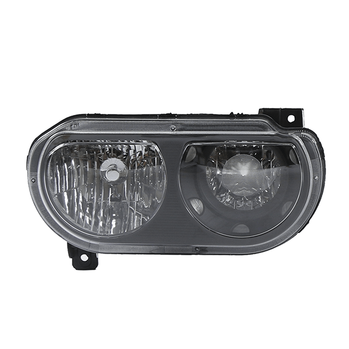Headlight Assembly Lamp Black Left Right Side Fit For Dodge Challenger 2008-2014