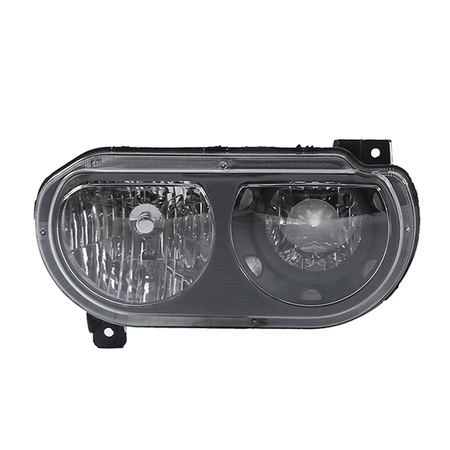 Headlight Assembly Lamp Black Left Right Side Fit For Dodge Challenger 2008-2014