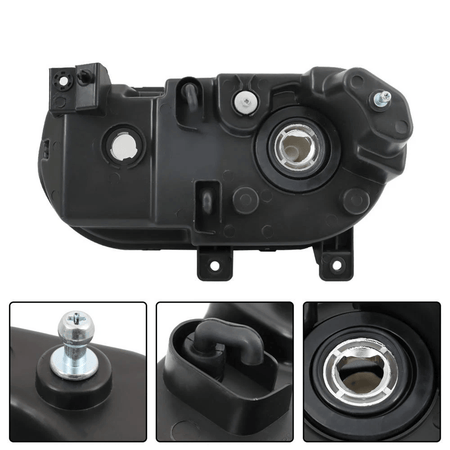 Headlight Assembly Lamp Black Left Right Side Fit For Dodge Challenger 2008-2014