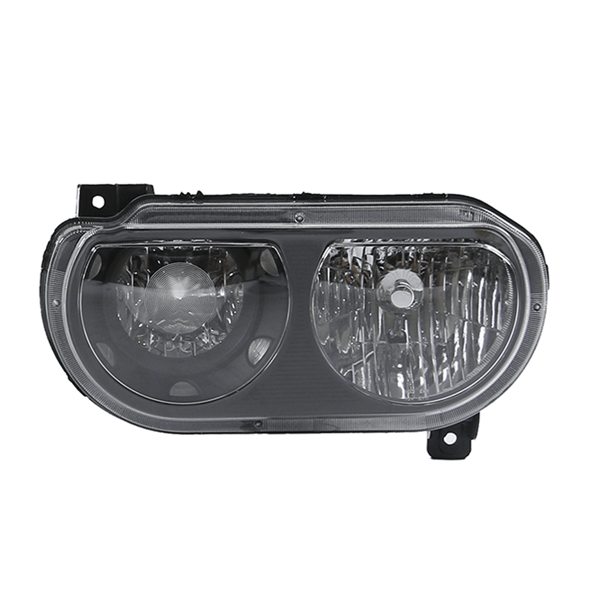 Headlight Assembly Lamp Black Left Right Side Fit For Dodge Challenger 2008-2014