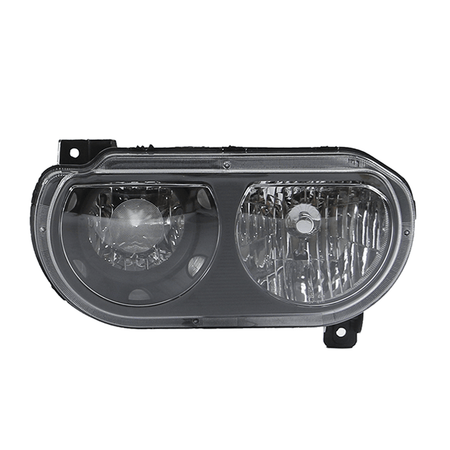 Headlight Assembly Lamp Black Left Right Side Fit For Dodge Challenger 2008-2014