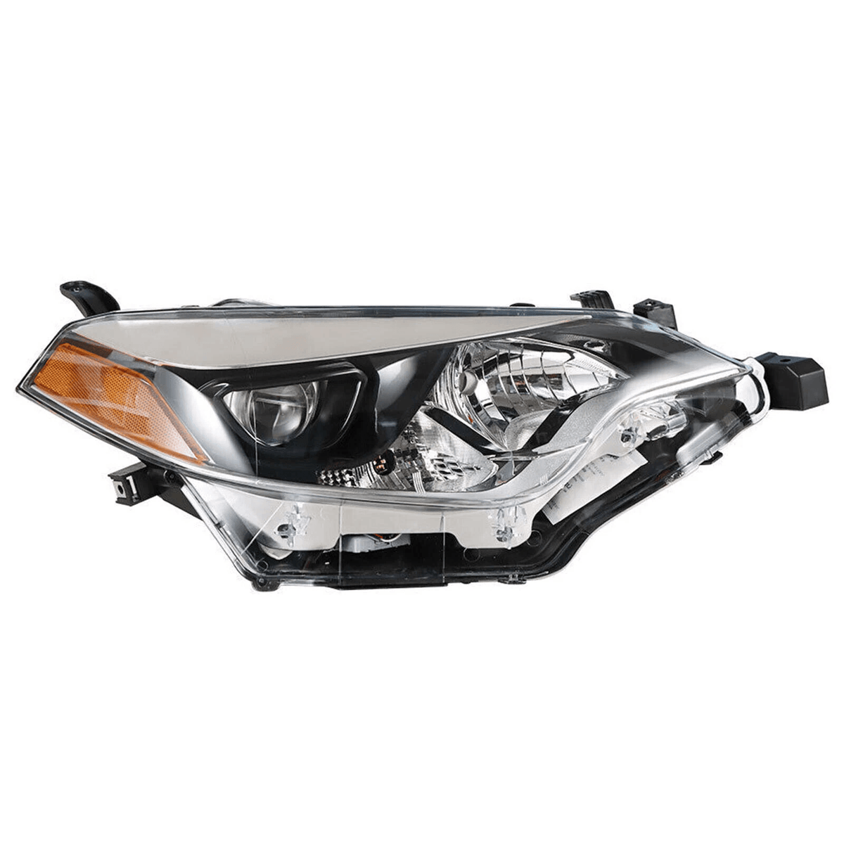 Headlight Assembly Set Fit For Toyota Corolla 2014-2016 Black Halogen