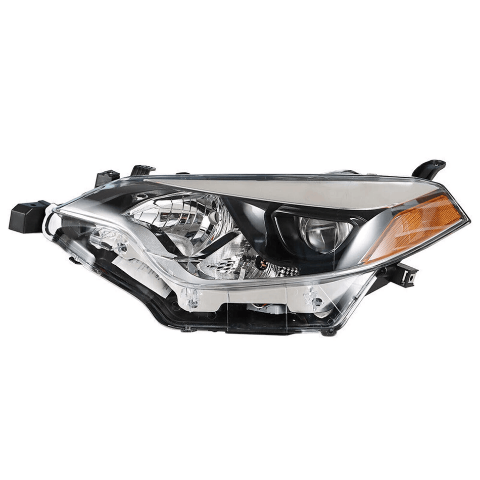 Headlight Assembly Set Fit For Toyota Corolla 2014-2016 Black Halogen