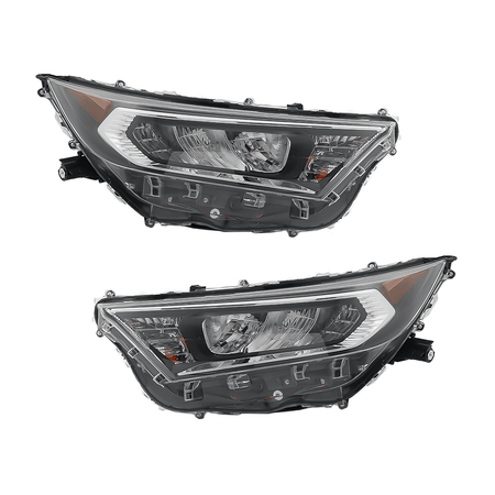Headlight Set Fit For Toyota RAV4 19-21 Driver and Passenger Side With bulbs LED