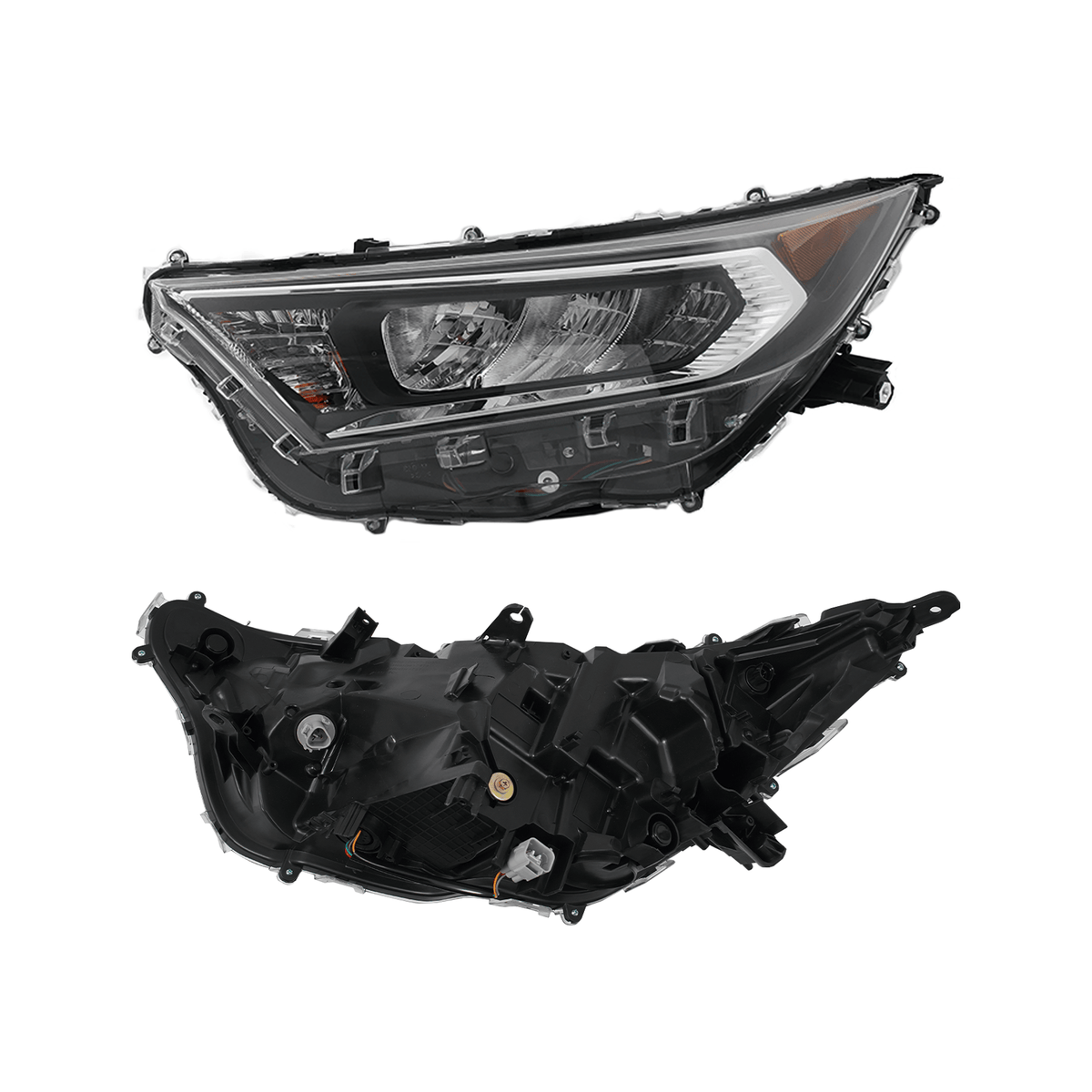 Headlight Set Fit For Toyota RAV4 19-21 Driver and Passenger Side With bulbs LED