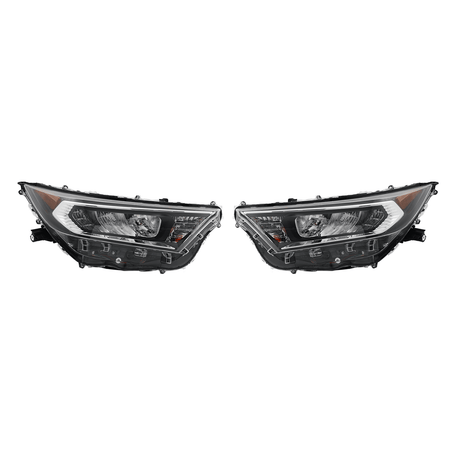 Headlight Set Fit For Toyota RAV4 19-21 Driver and Passenger Side With bulbs LED