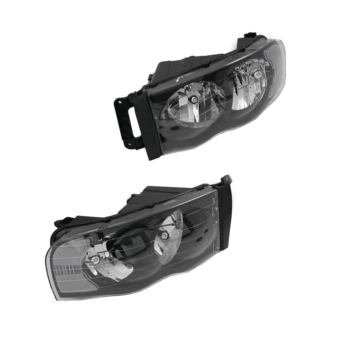 Headlights Fit For Dodge Ram 1500 2500 3500 02-05 Headlamps Left Right Sides Set