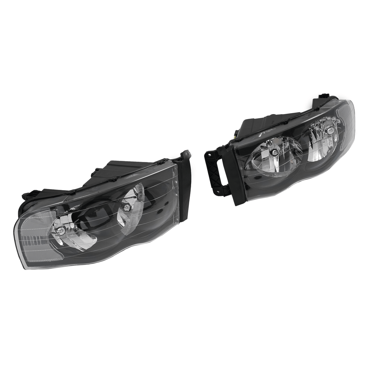 Headlights Fit For Dodge Ram 1500 2500 3500 02-05 Headlamps Left Right Sides Set