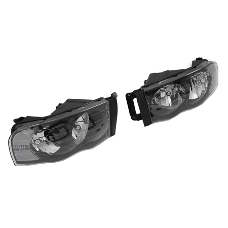 Headlights Fit For Dodge Ram 1500 2500 3500 02-05 Headlamps Left Right Sides Set