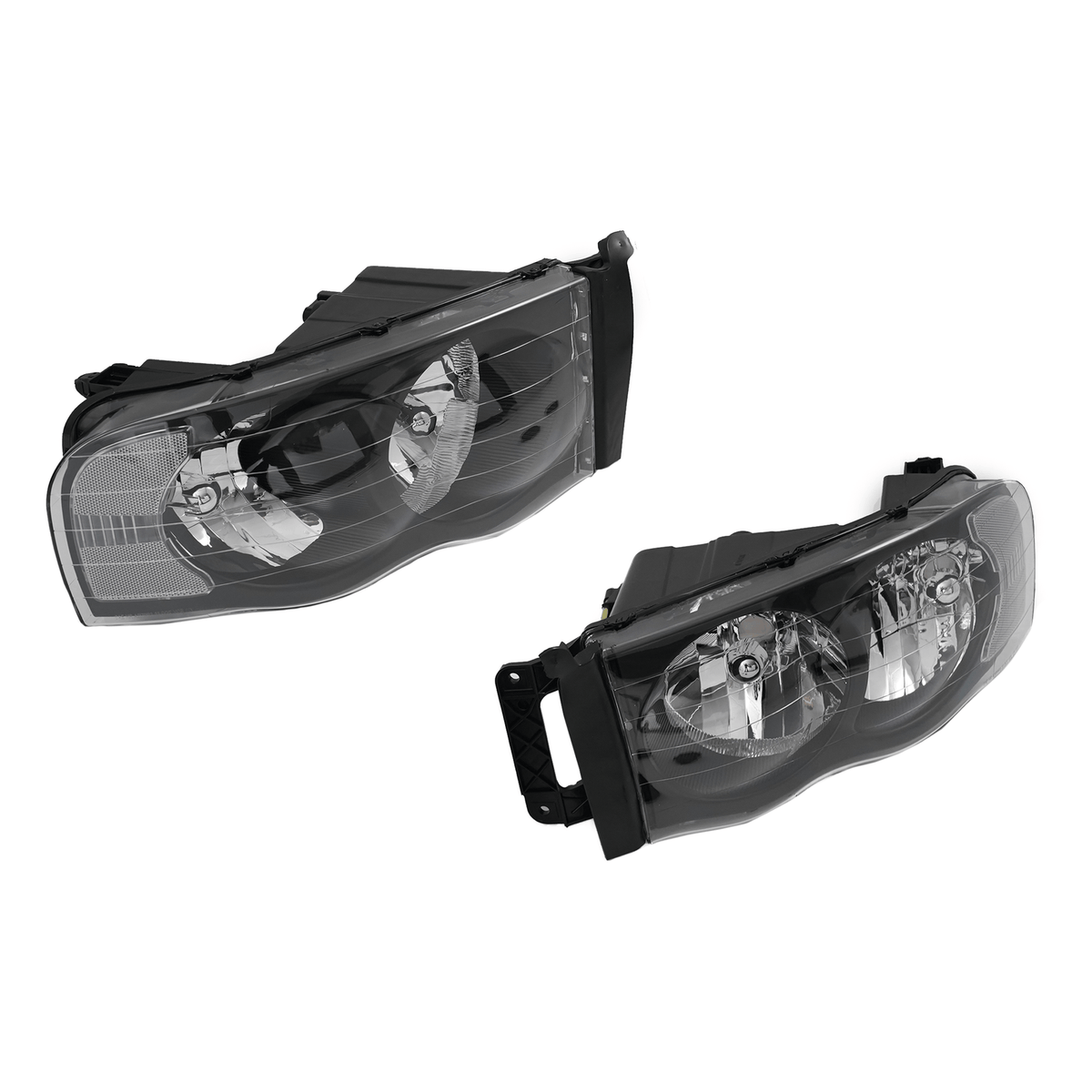 Headlights Fit For Dodge Ram 1500 2500 3500 02-05 Headlamps Left Right Sides Set