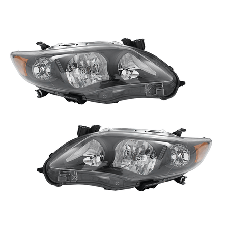 Headlights Fit For Toyota Corolla 2011-2013 Front Headlamps Replacement Pair Set