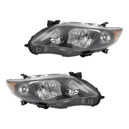 Headlights Fit For Toyota Corolla 2011-2013 Front Headlamps Replacement Pair Set