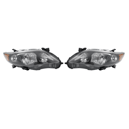 Headlights Fit For Toyota Corolla 2011-2013 Front Headlamps Replacement Pair Set