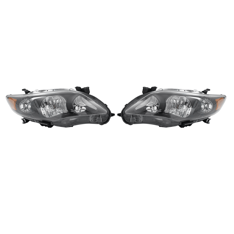 Headlights Fit For Toyota Corolla 2011-2013 Front Headlamps Replacement Pair Set