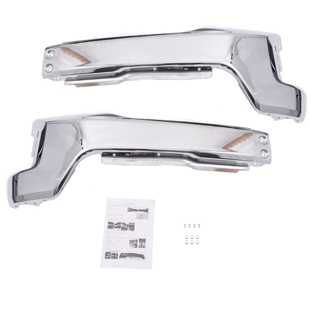 Labwork Front Bumper Split Fit For Chevy  Silverado 1500 2019-22 W/o Sensor Hole