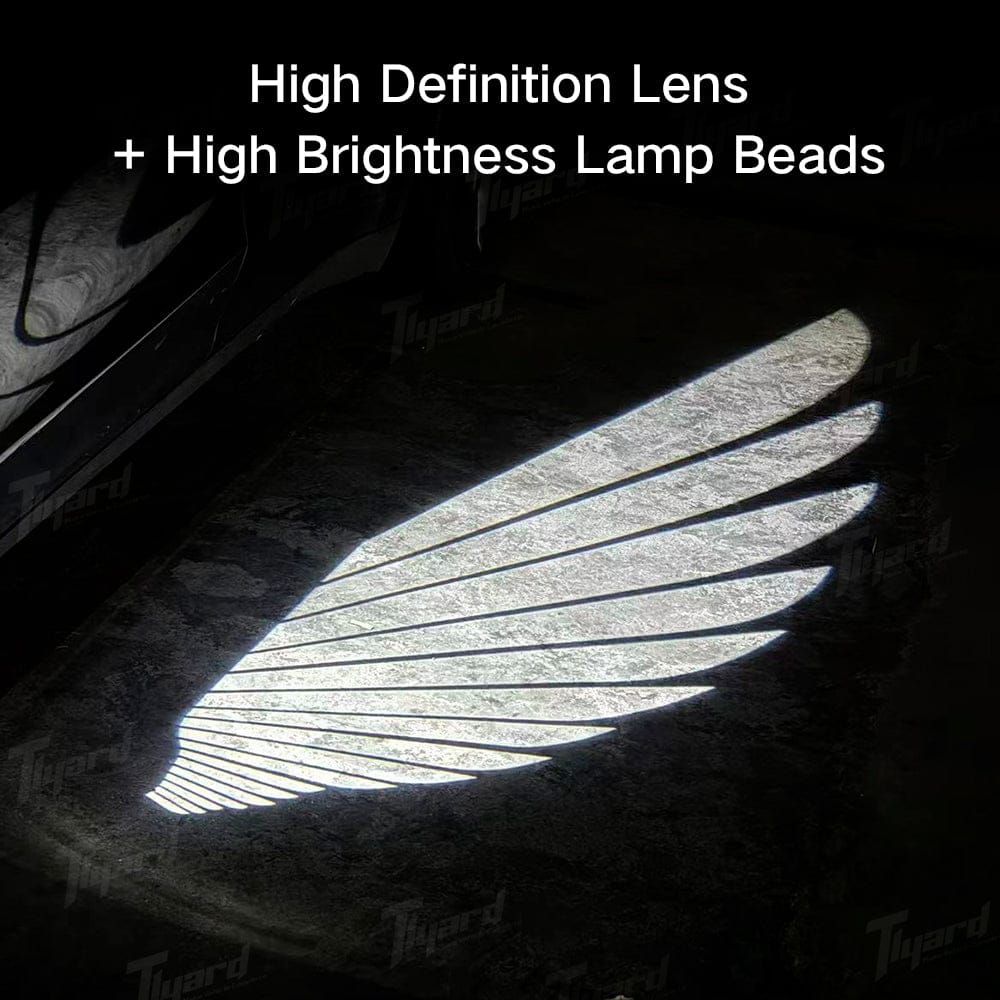 Angel Wing Welcome Light for Model 3/3 Highland & Model Y/Y Juniper Side Rearview Mirror Welcome Lights