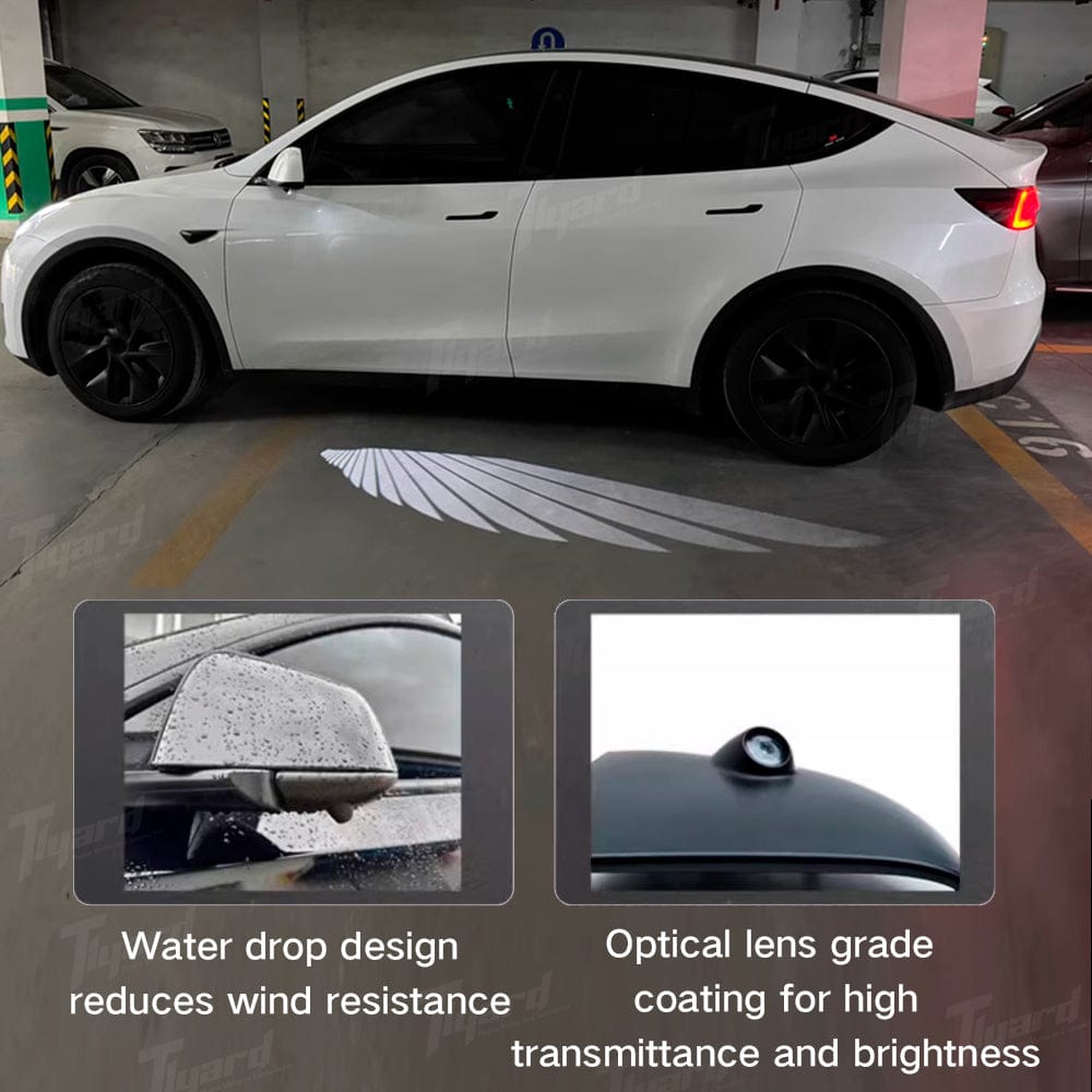 Angel Wing Welcome Light for Model 3/3 Highland & Model Y/Y Juniper Side Rearview Mirror Welcome Lights