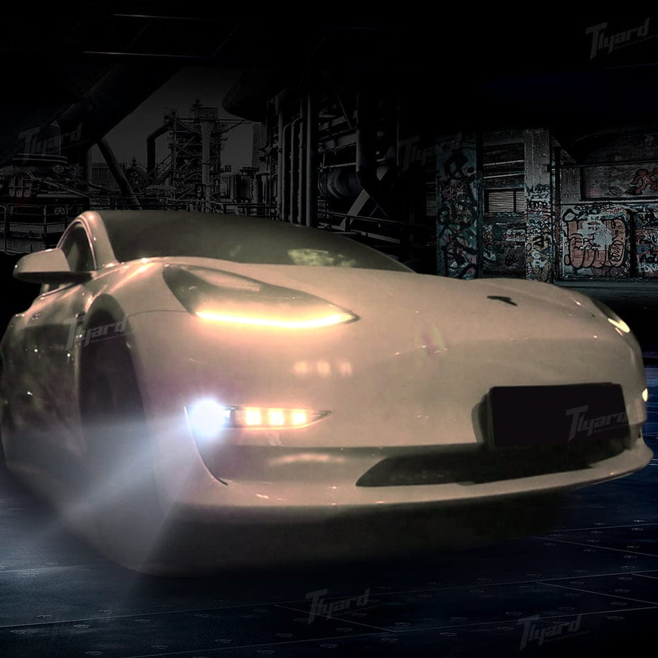 Model 3 & Y Turning Signal Assist Front Fog Light Daytime Running Light