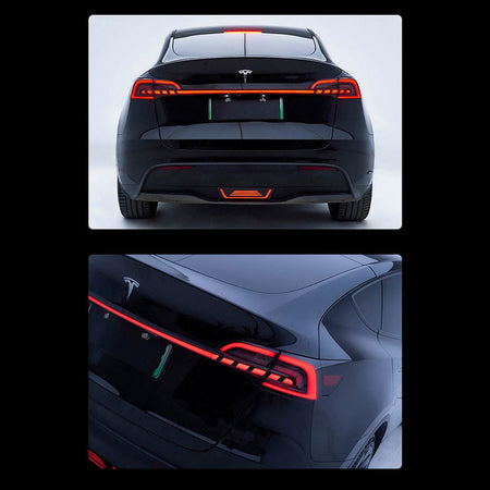 Newest Full-Width Strip Through Shape Tail Lights For Model 3 & Y