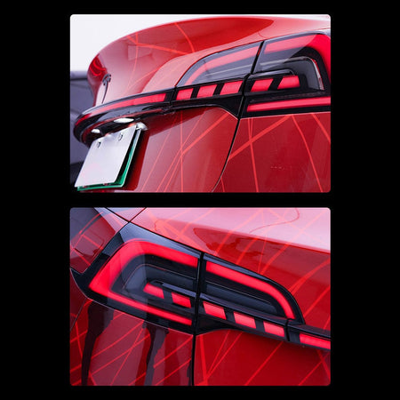 Newest Full-Width Strip Through Shape Tail Lights For Model 3 & Y