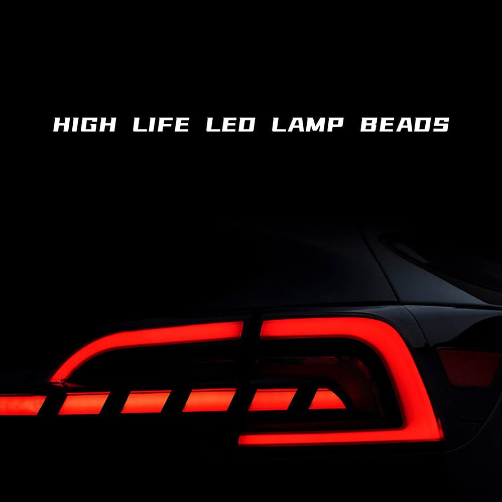 Newest Full-Width Strip Through Shape Tail Lights For Model 3 & Y