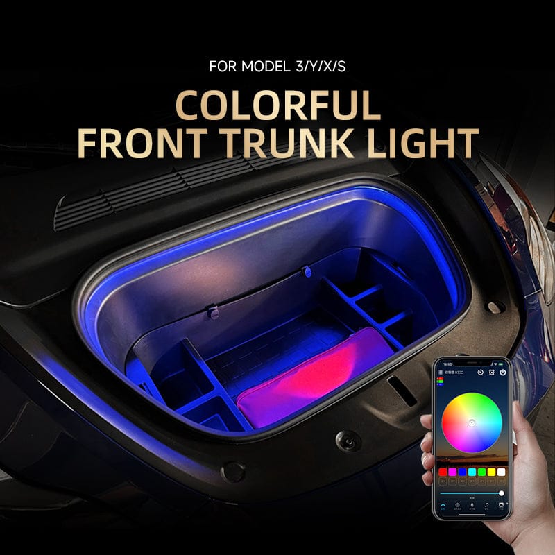 RGB 7-Color Ambient Light for Tesla Model 3/Y/X/S/3 Highland/Y Juniper Frunk