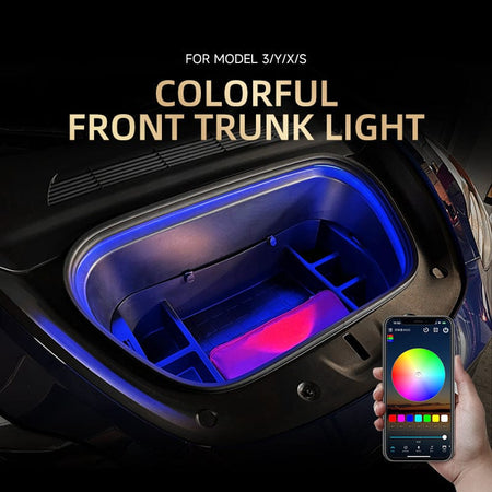 RGB 7-Color Ambient Light for Tesla Model 3/Y/X/S/3 Highland/Y Juniper Frunk