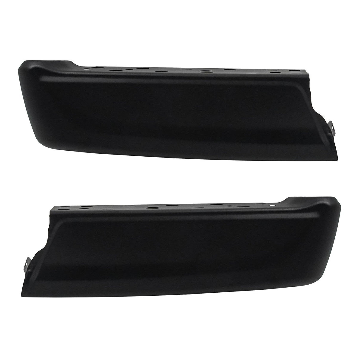 Left Right Black Rear Bumper End Cap Fit For Ford F150 2021-2024 w/o Sensor Hole