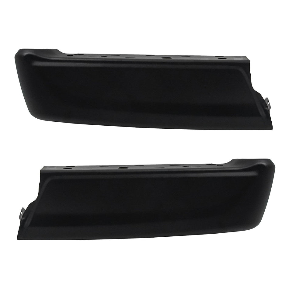 Left Right Black Rear Bumper End Cap Fit For Ford F150 2021-2024 w/o Sensor Hole