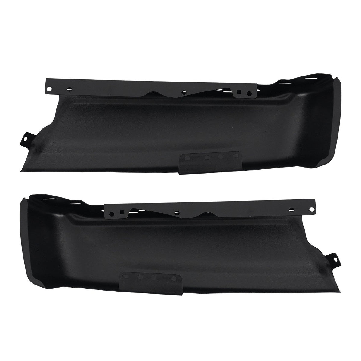 Left Right Black Rear Bumper End Cap Fit For Ford F150 2021-2024 w/o Sensor Hole
