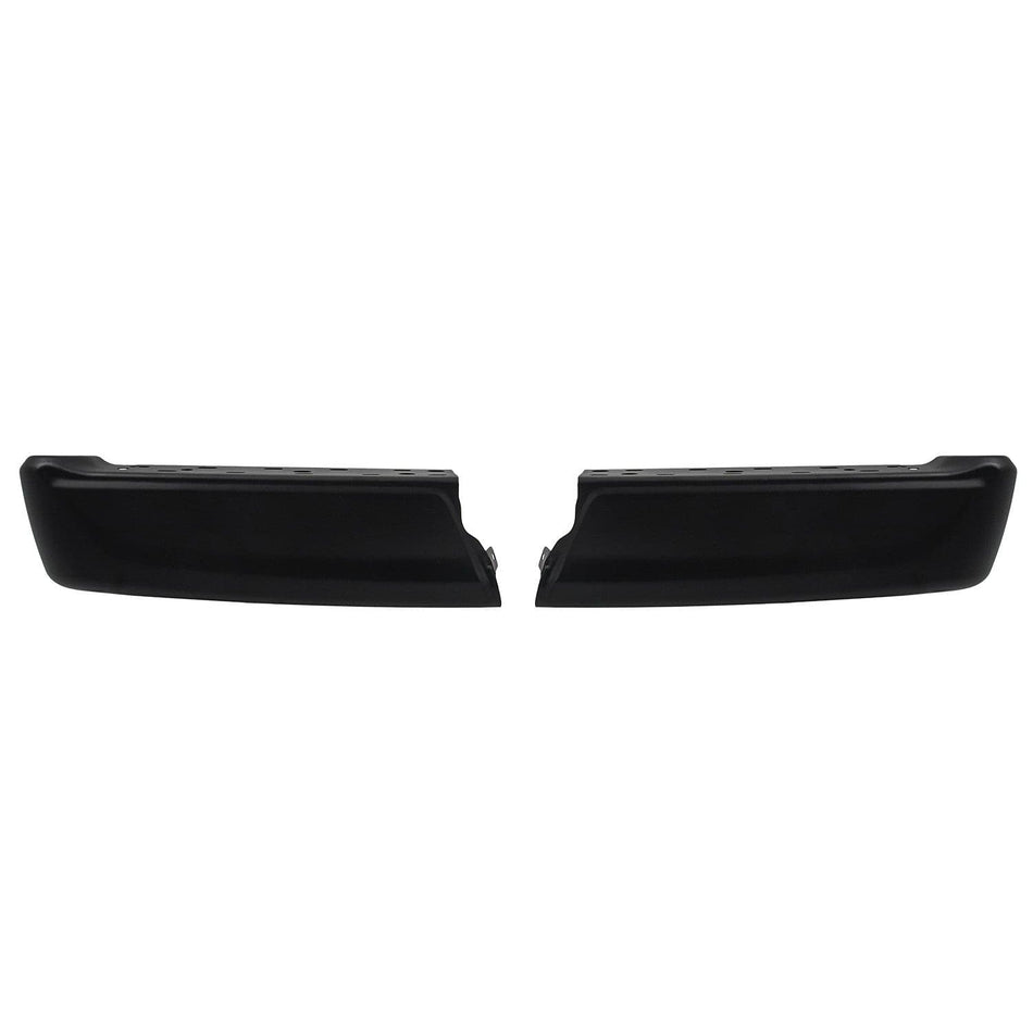 Left Right Black Rear Bumper End Cap Fit For Ford F150 2021-2024 w/o Sensor Hole