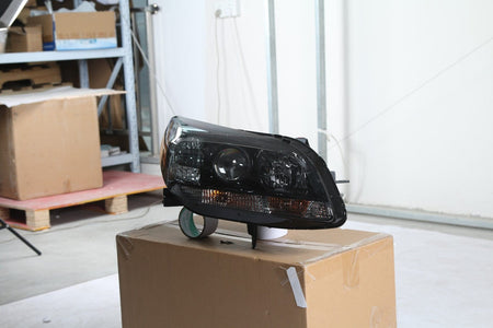LEFT RIGHT Fit For Chevy Malibu 2013-2015 Halogen Projector Headlights Black