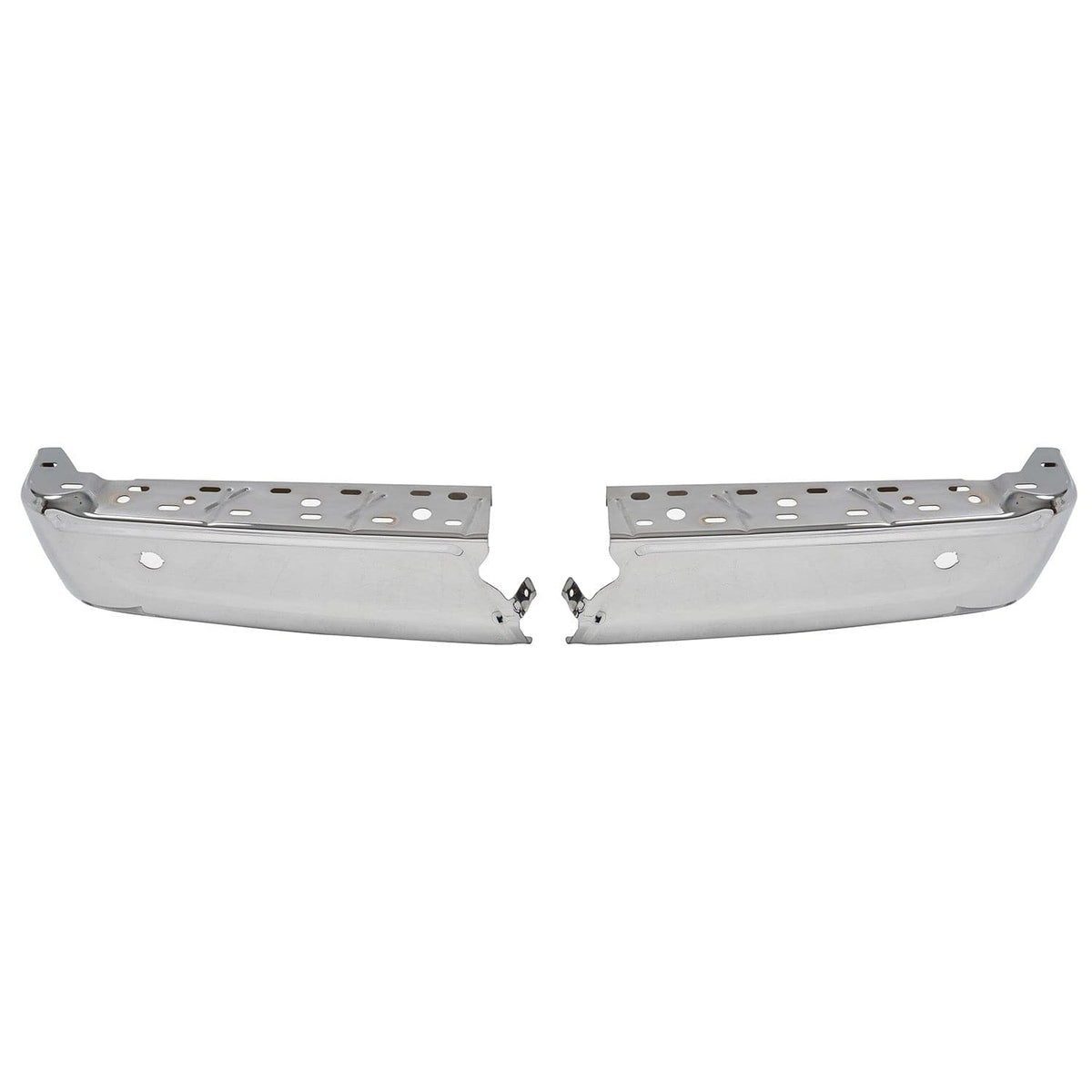 Left Right Set Chrome Rear Bumper End Cap Fit For Ford F150 2021-24 w/ Park Hole