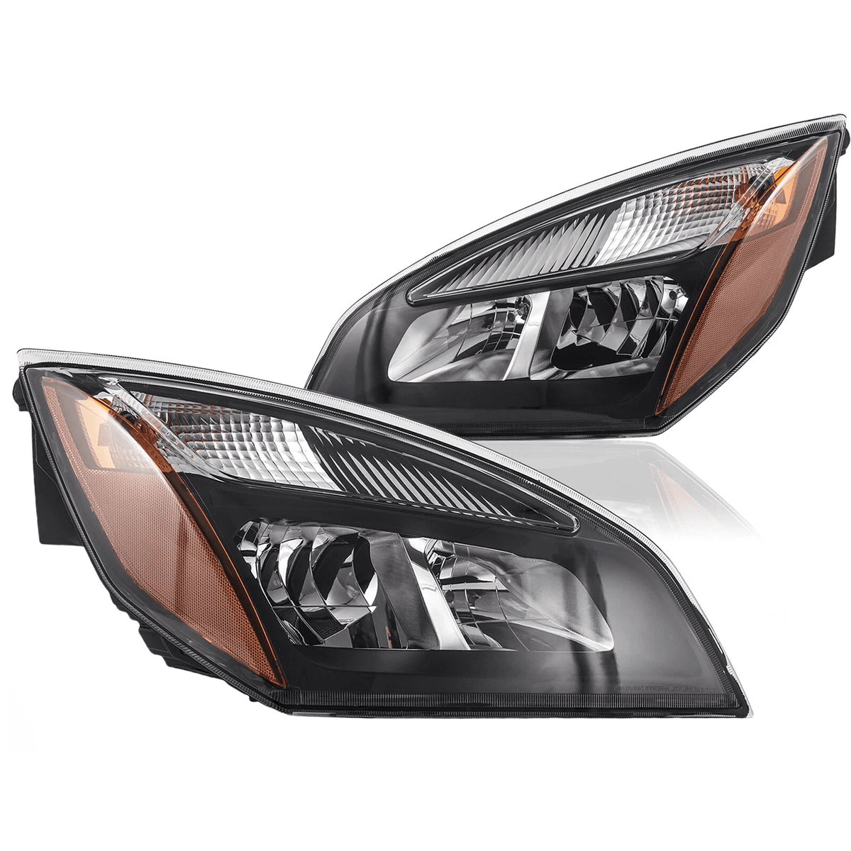 Left Right Side Fit For Freightliner Cascadia 2018-2024 Headlight W/ Bulb Pair