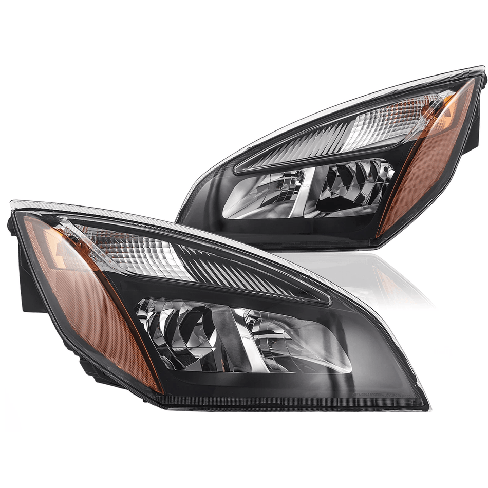 Left Right Side Fit For Freightliner Cascadia 2018-2024 Headlight W/ Bulb Pair