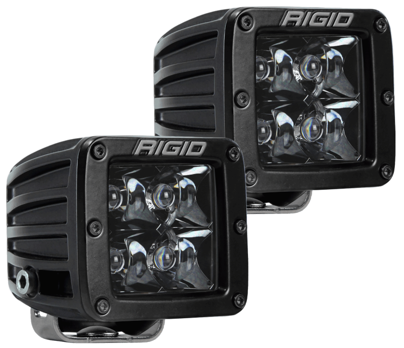 Rigid Industries D-Series Midnight Edition - Spot - Set of - 202213BLK