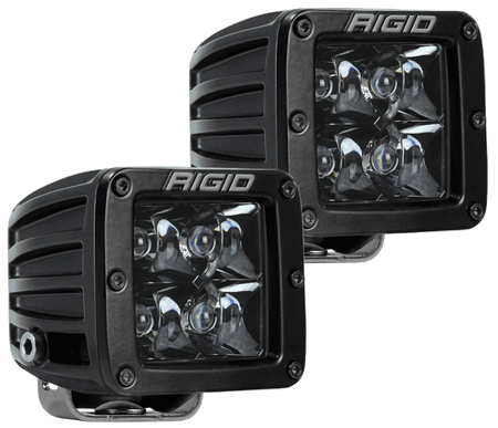 Rigid Industries D-Series Midnight Edition - Spot - Set of - 202213BLK