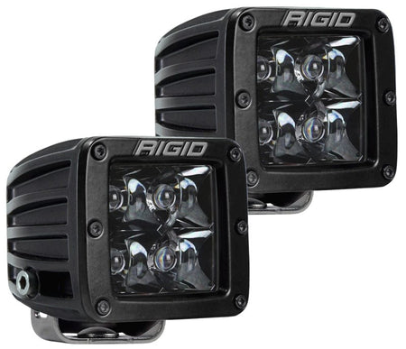 Rigid Industries D-Series Midnight Edition - Spot - Set of - 202213BLK