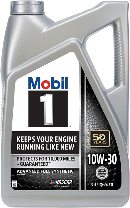 Mobil 1 Advanced Full Synthetic Motor Oil 10W-30, 5 Quart