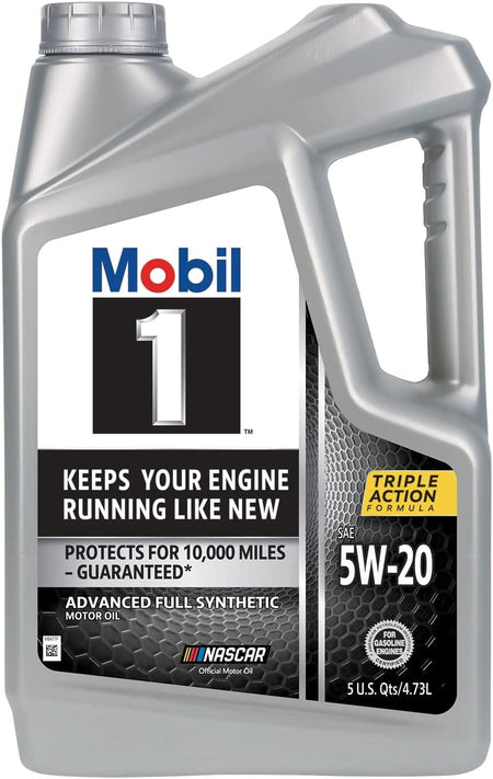 Mobil 1 Advanced Full Synthetic Motor Oil 5W-20, 5 Quart