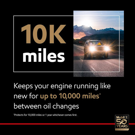 Mobil 1 High Mileage Full Synthetic Motor Oil 5W-30, 5 Quart
