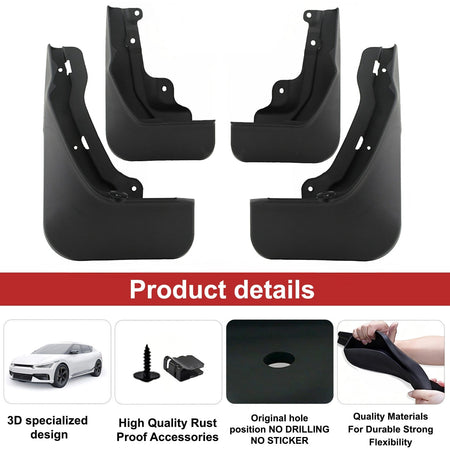Molded Splash Guards | 2023–2026 Honda CR-V Front & Rear